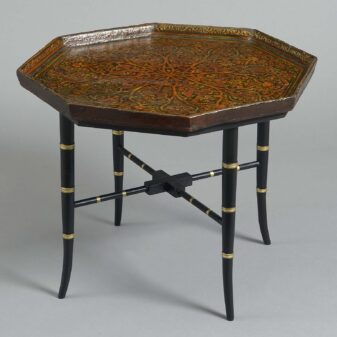 19th century octagonal tray table