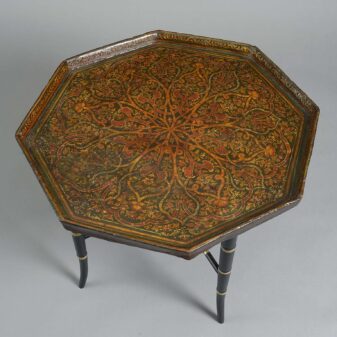 19th century octagonal tray table