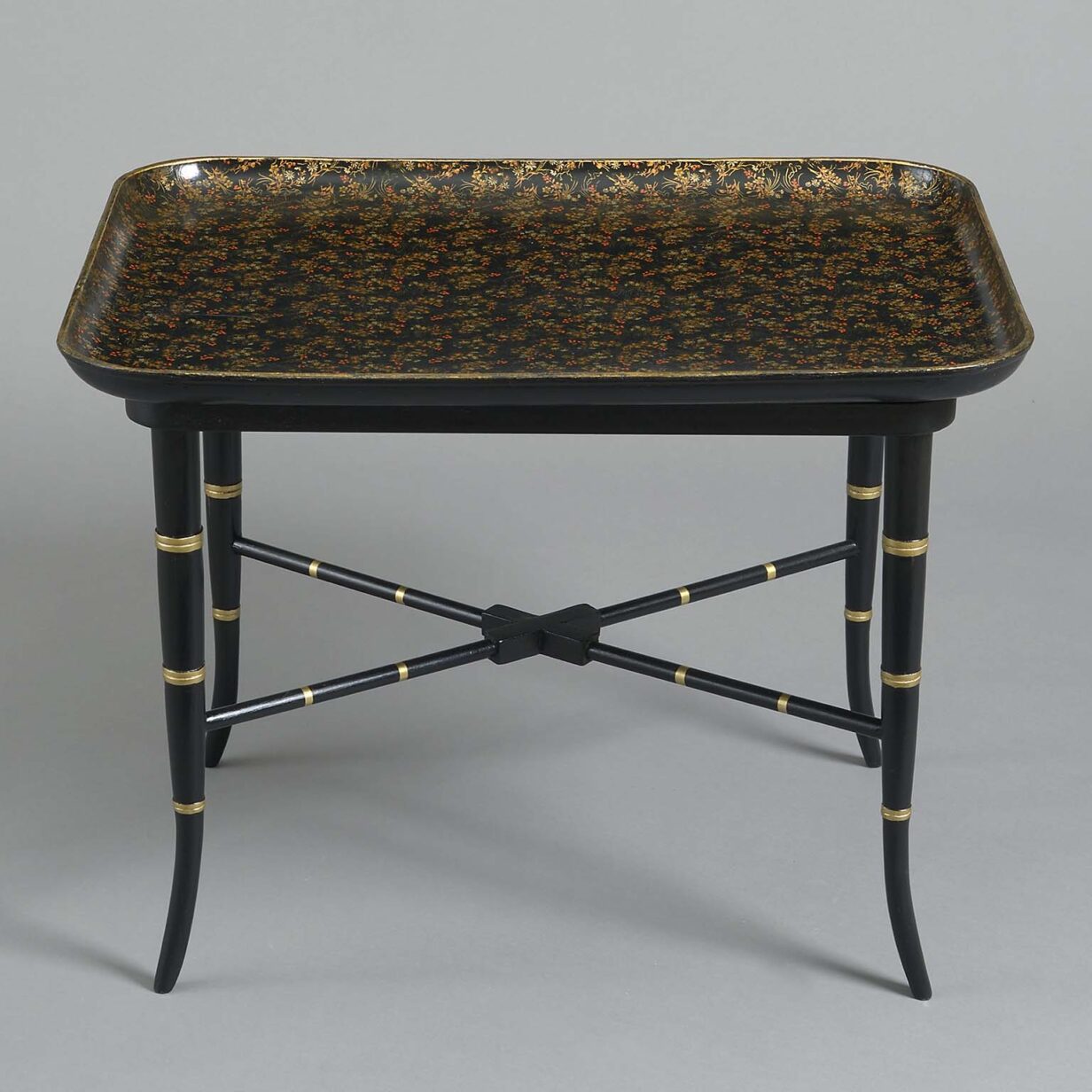 Papier-mache tray table