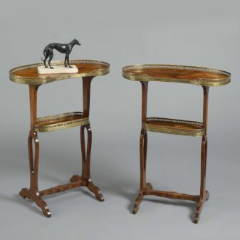 Pair of kidney table