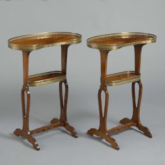 Pair of Kidney Table