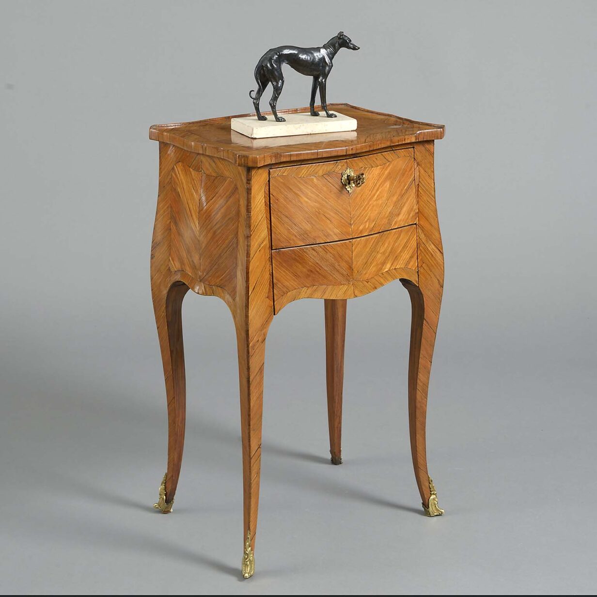 Pair of louis xv style bedside cabinets