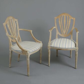 Pair of antique scandinavian armchairs