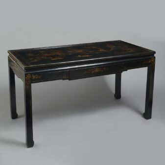 Black Japanned Bureau Plat