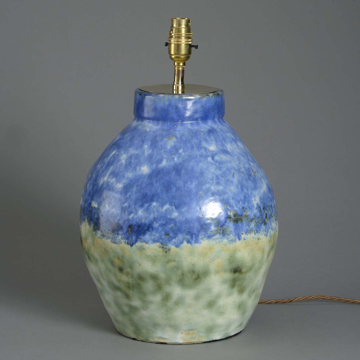 Art pottery lamp