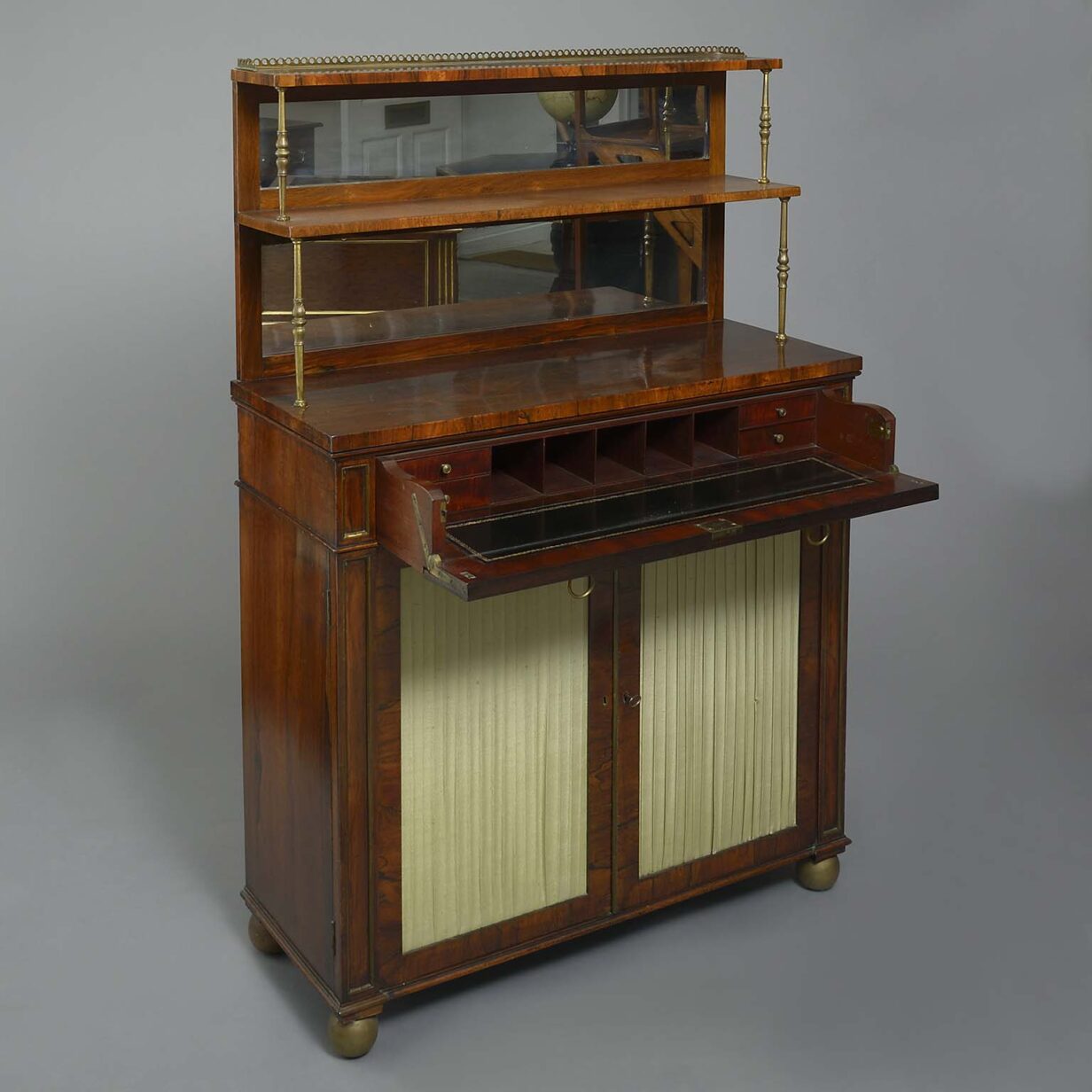 Early 19th century regency period secretaire chiffonier