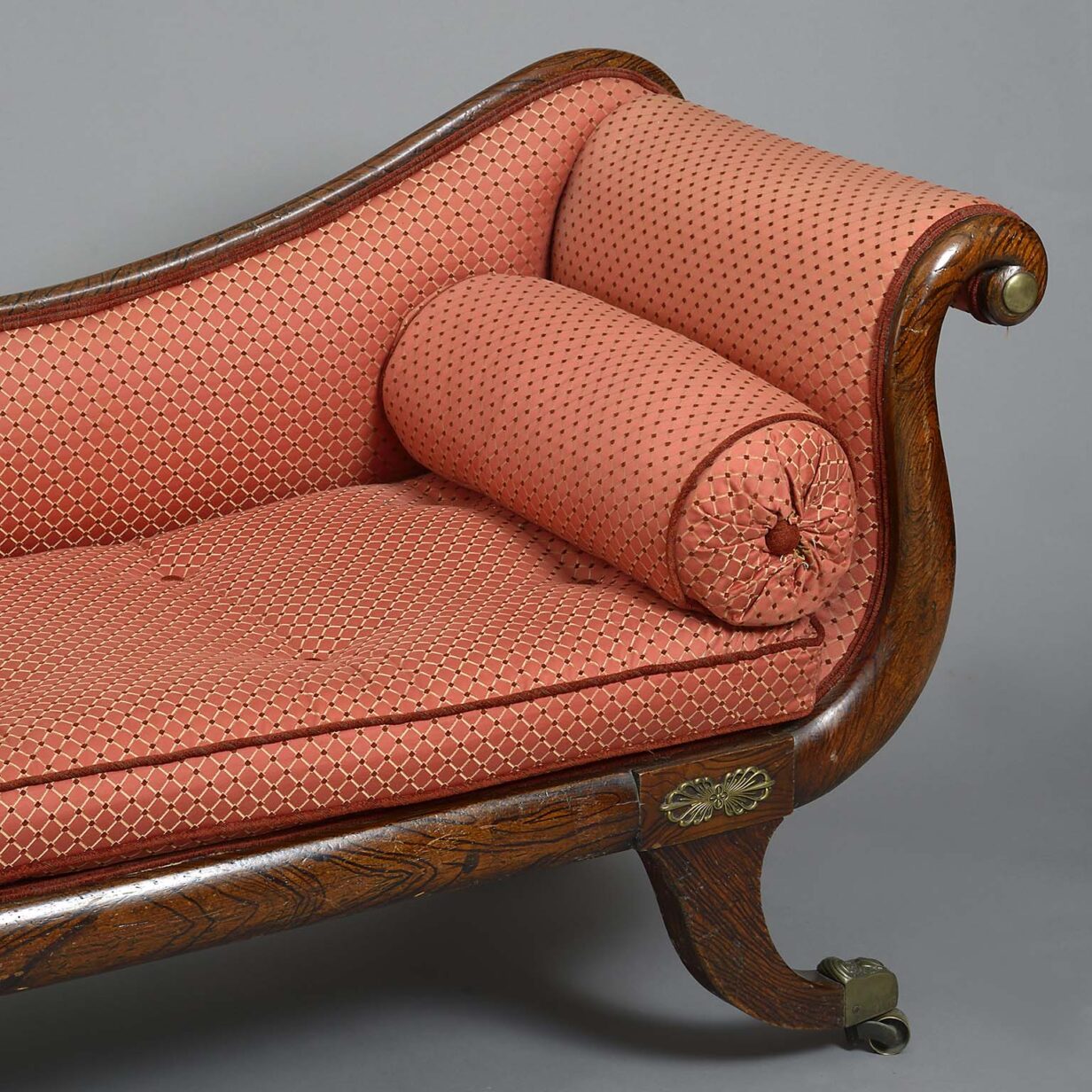 Early 19th century regency period chaise longue