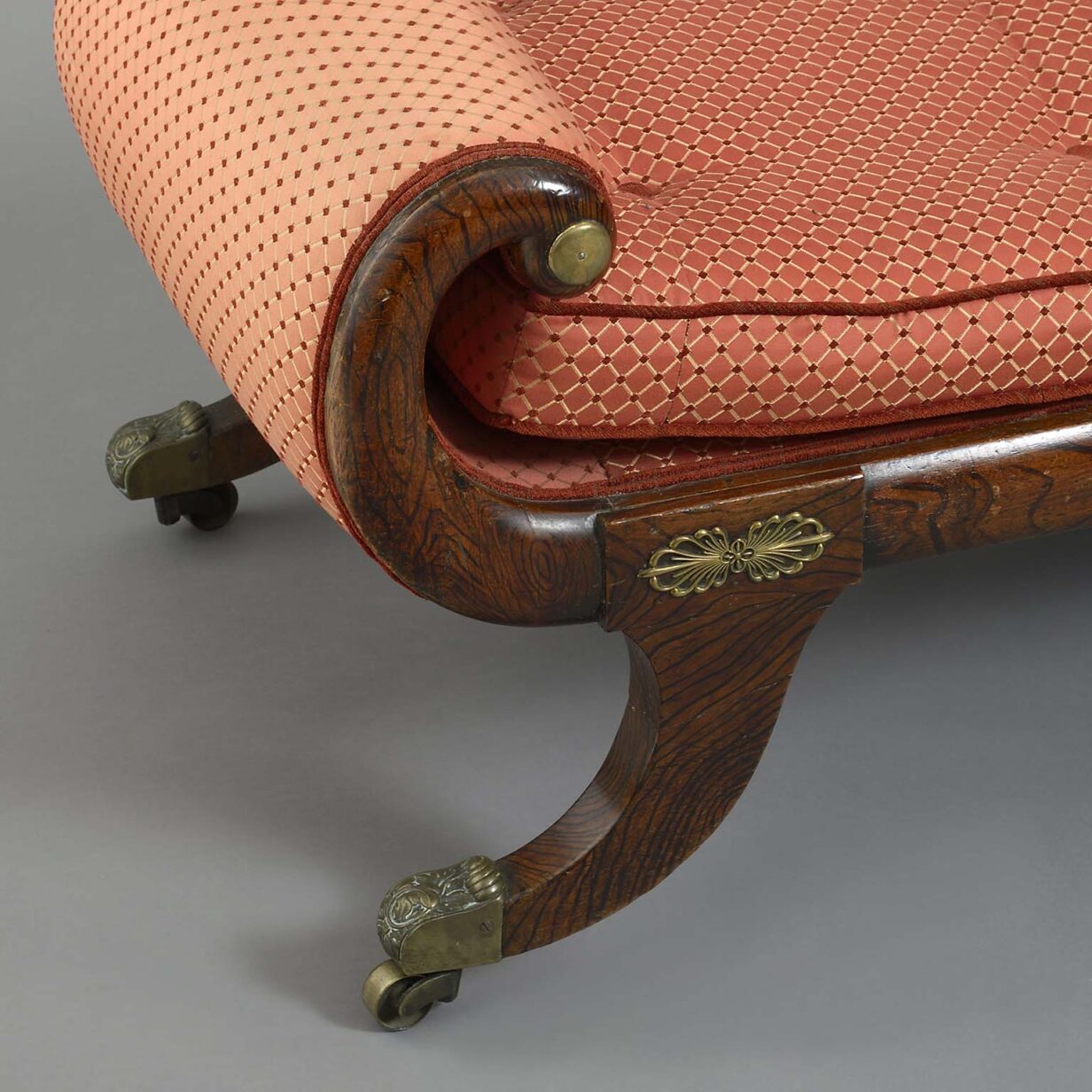 Early 19th century regency period chaise longue