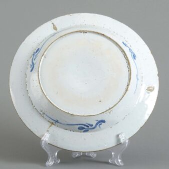 Antique english delft pottery charger