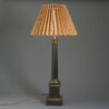 Empire tole column lamp