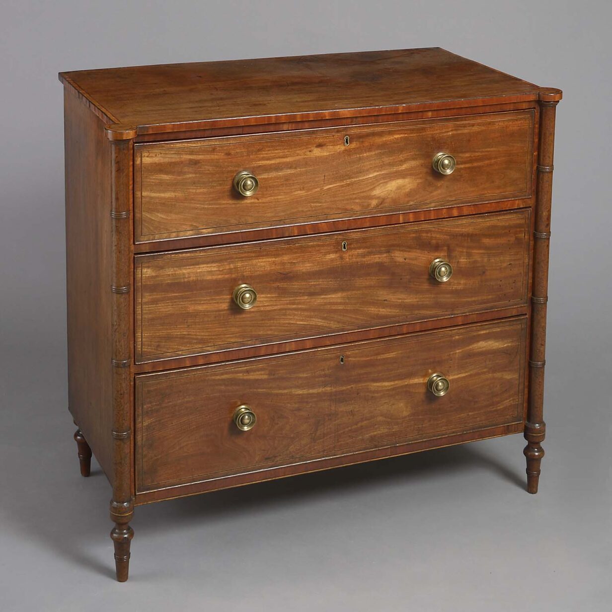 Late 18th century george iii period mahogany chest of drawers