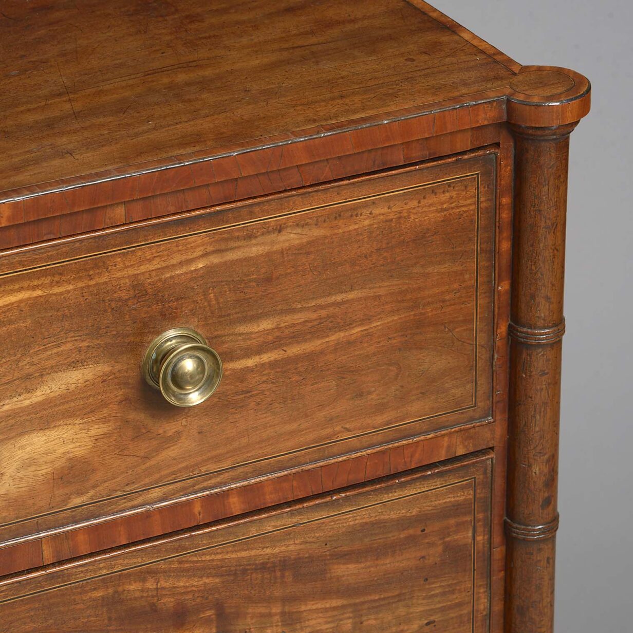 Late 18th century george iii period mahogany chest of drawers