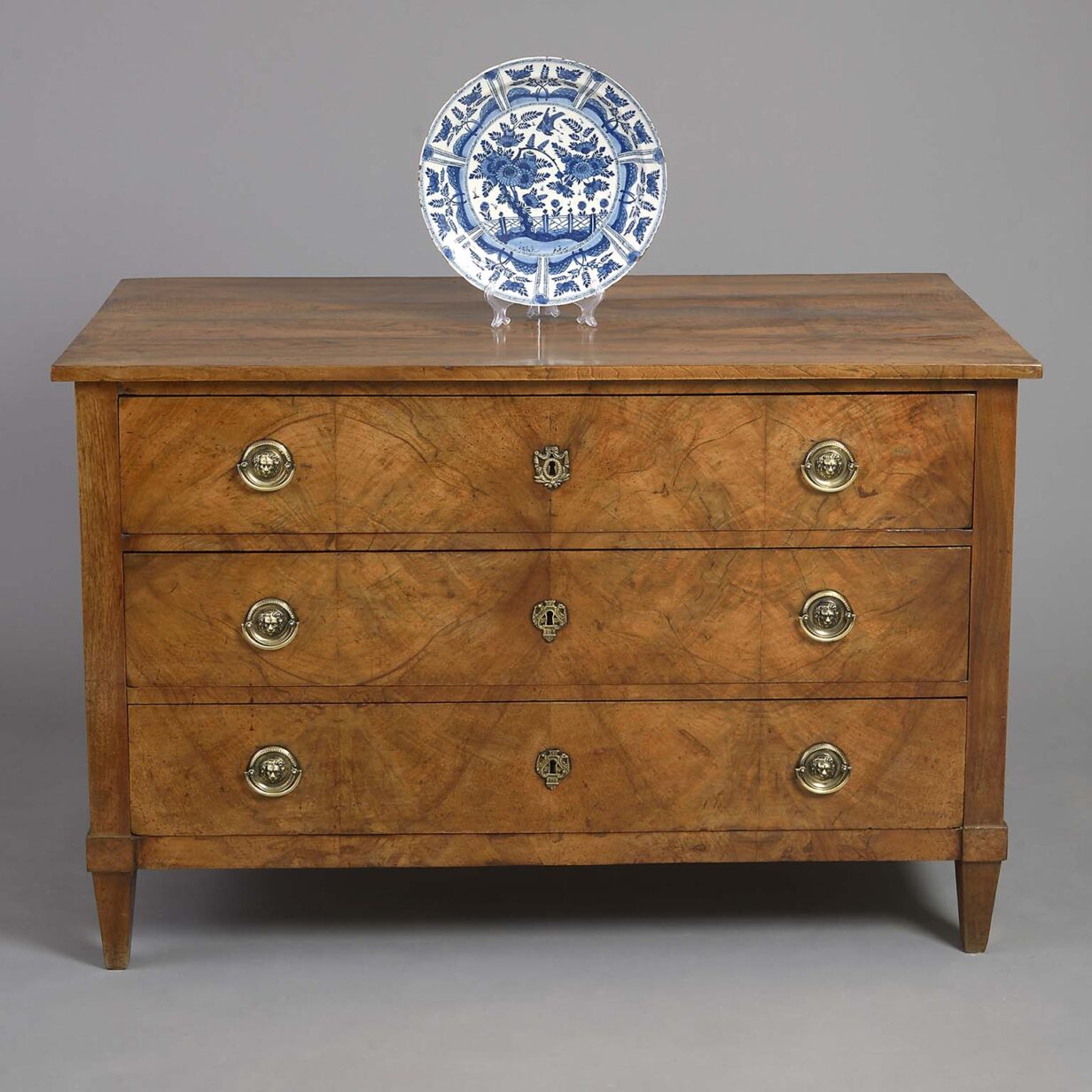 Louis xvi period walnut commode