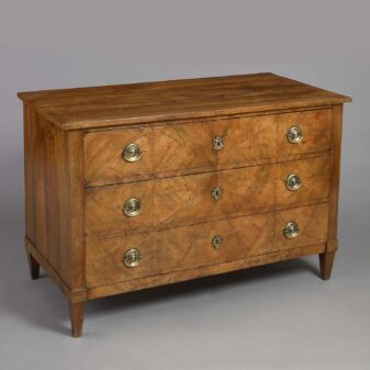 Late 18th century louis xvi period walnut commode