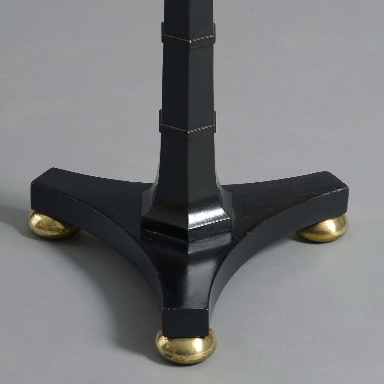 Regency ebonised occasional table