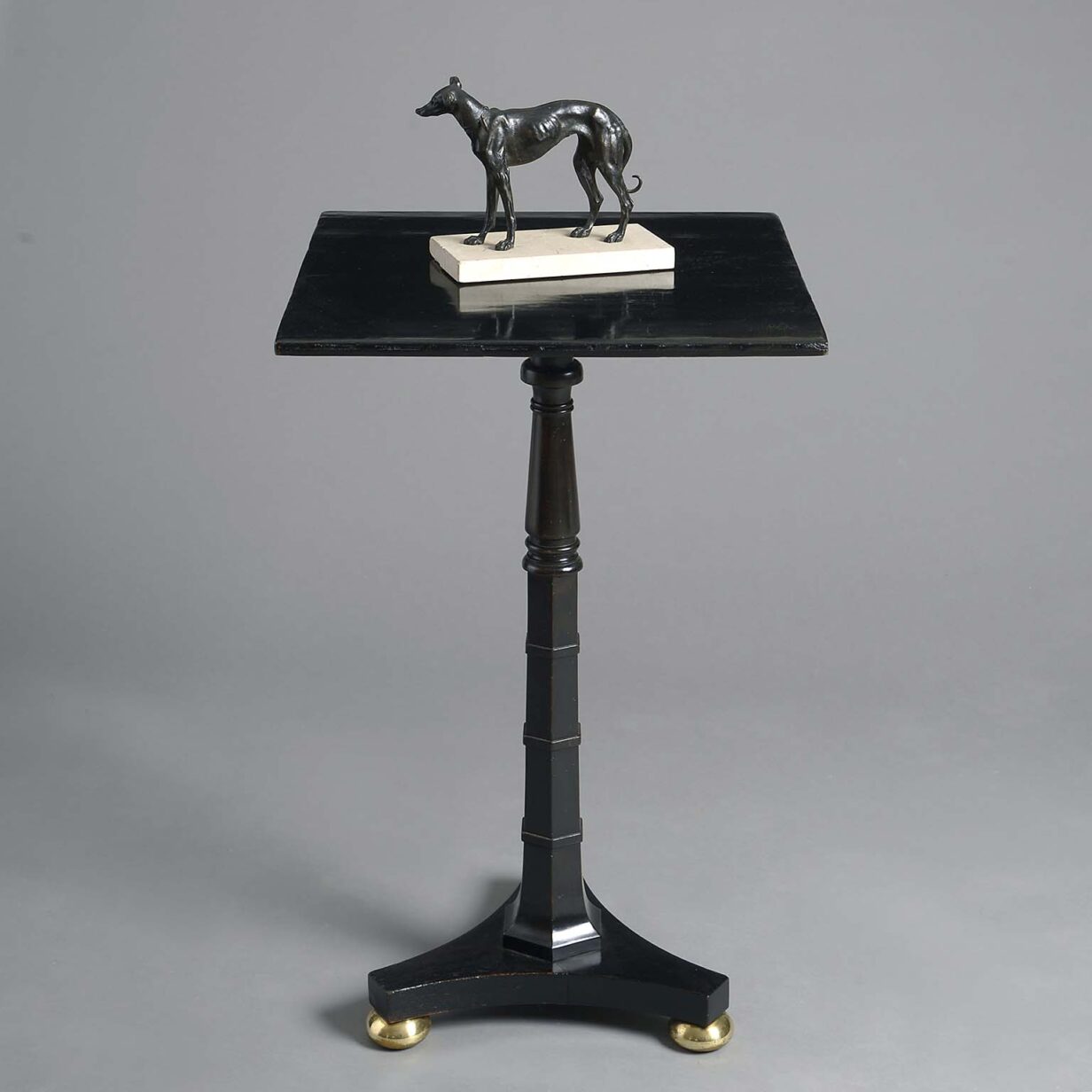 Regency ebonised occasional table