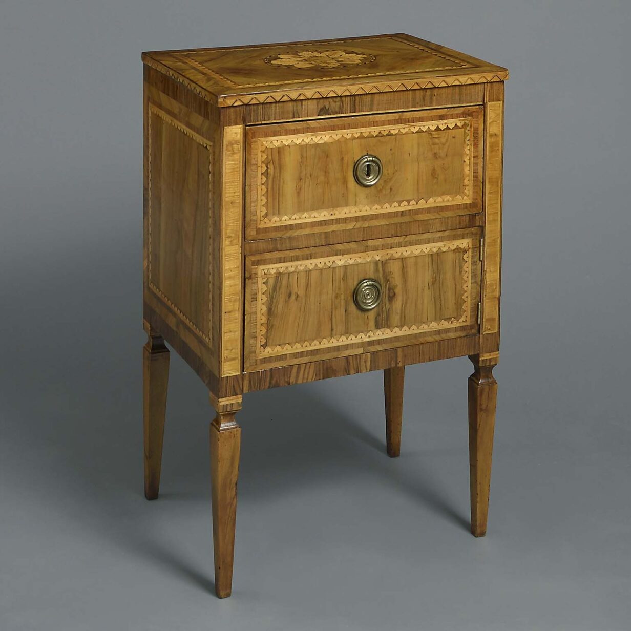 Late 18th century pair of bedside cabinets