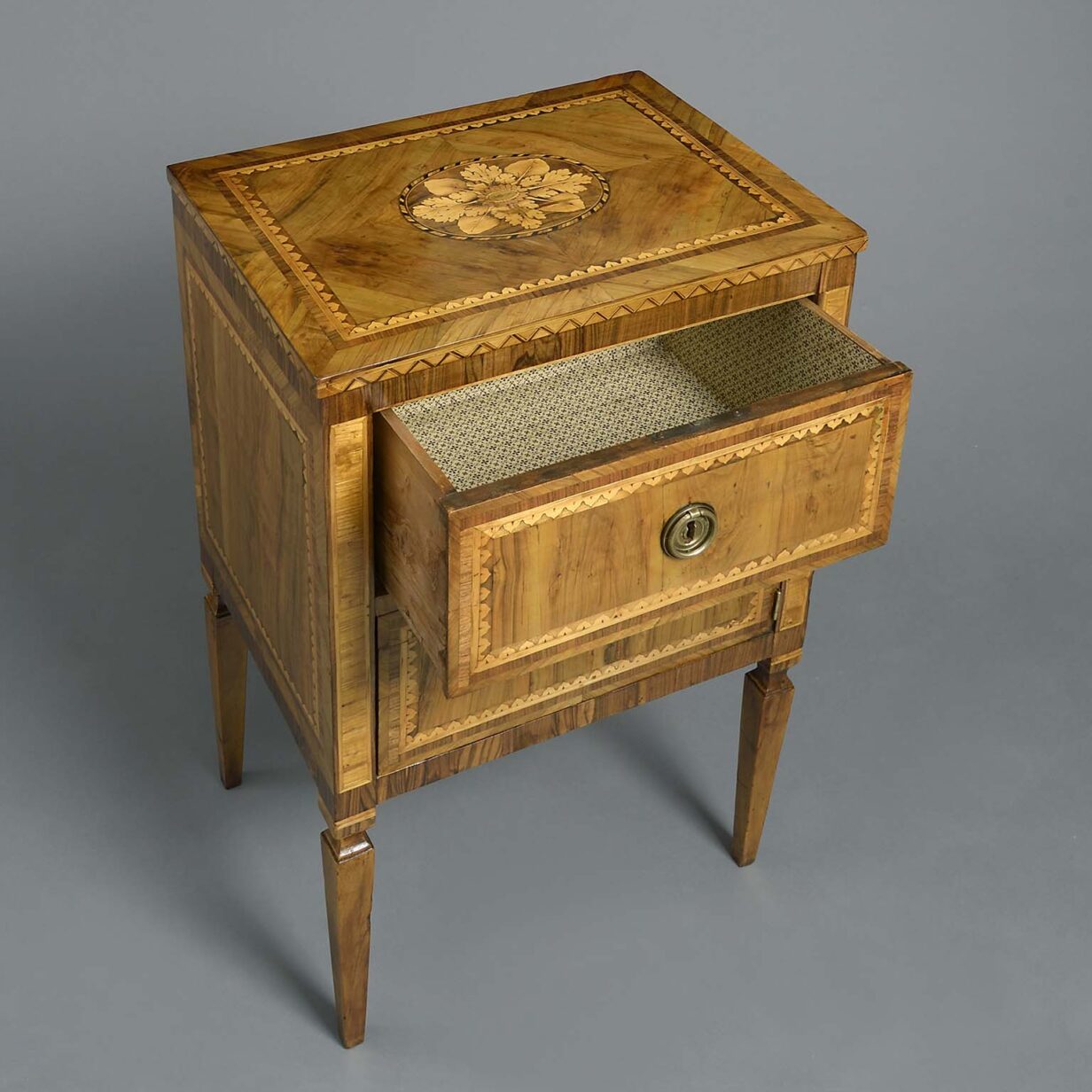 Late 18th century pair of bedside cabinets