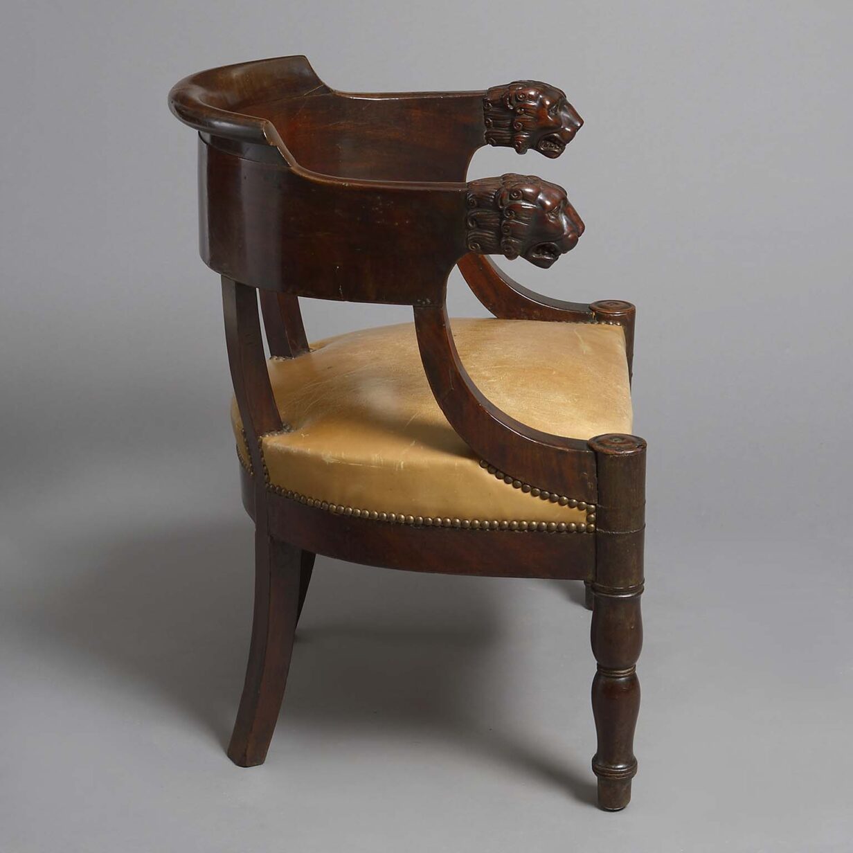 Early 19th century empire period desk chair