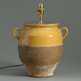 19th century confit pot lamp