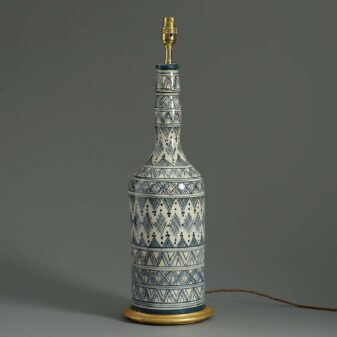 Moorish bottle vase lamp