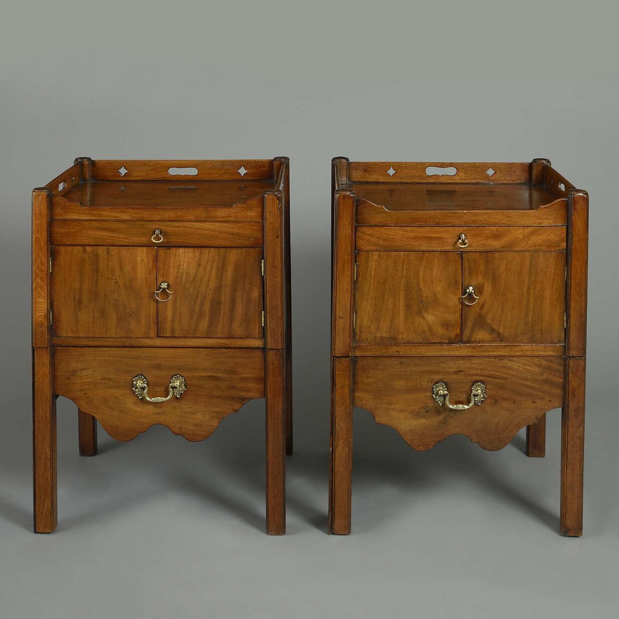 Pair of mahogany night stands