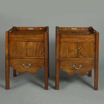 Pair of mahogany night stands