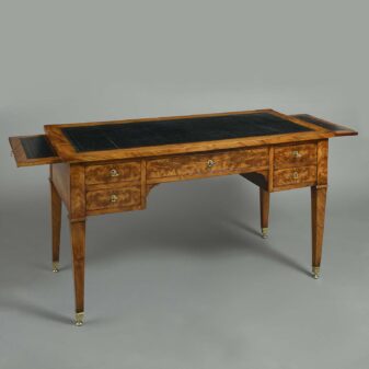 Late 18th century louis xvi period mahogany bureau plat