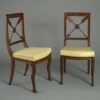 Pair of italian empire side chairs