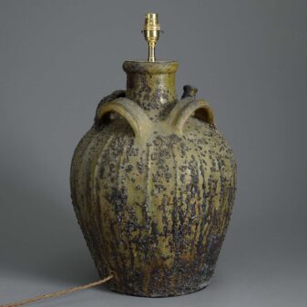 Olive oil jar lamp