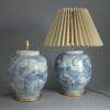 Pair of large scale ming style vase lamps