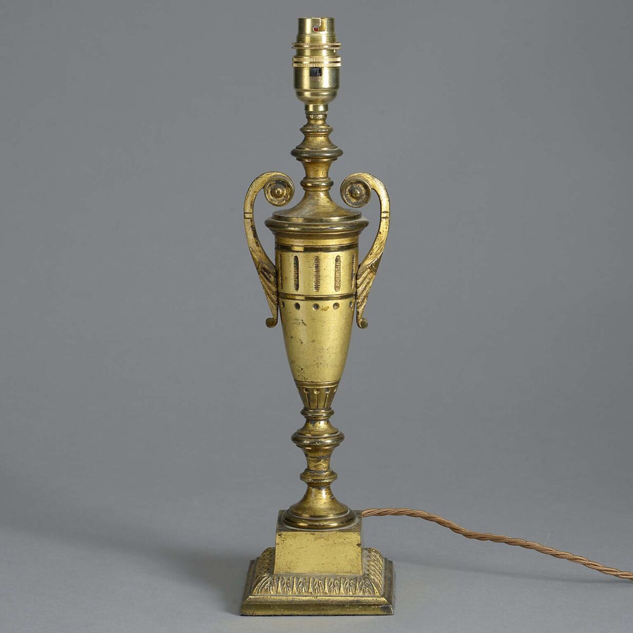 Antique gilt bronze lamp