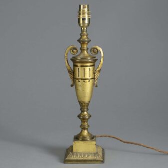 Antique gilt bronze lamp