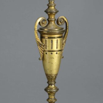 19th century gilt bronze vase lamp