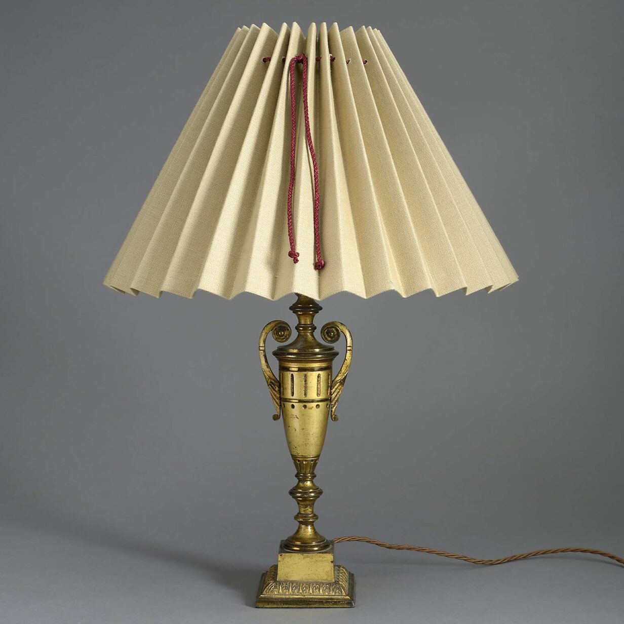 Antique gilt bronze lamp