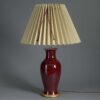 Sang de boeuf vase lamp