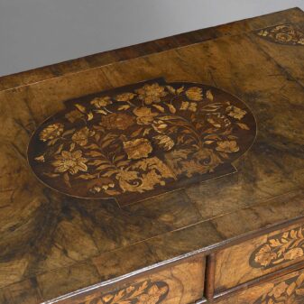 Late eighteenth century william & mary period chest on stand