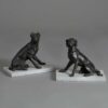 Pair of bronze dogs