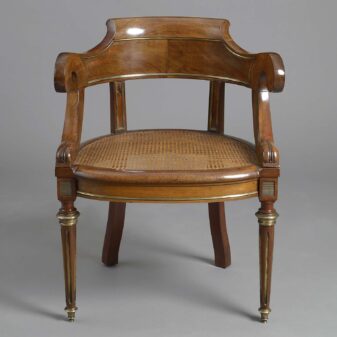 Empire period desk chair