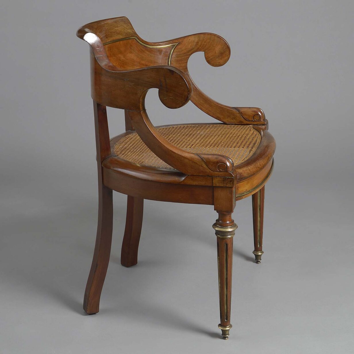 Early 19th century mahogany desk chair