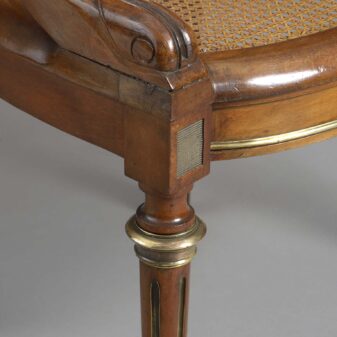 Early 19th century mahogany desk chair