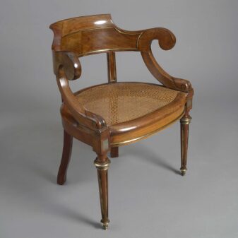 Early 19th century mahogany desk chair