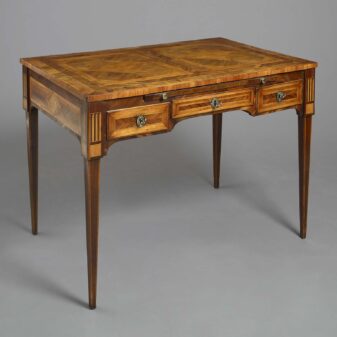 Late 18th century parquetry writing table