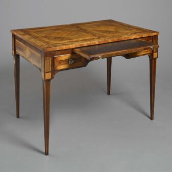 Late 18th century parquetry writing table