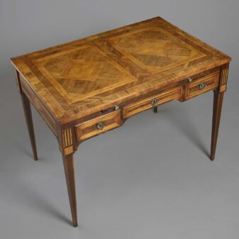 Late 18th century parquetry writing table