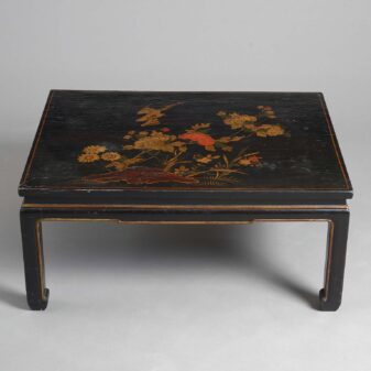 Black lacquer coffee table