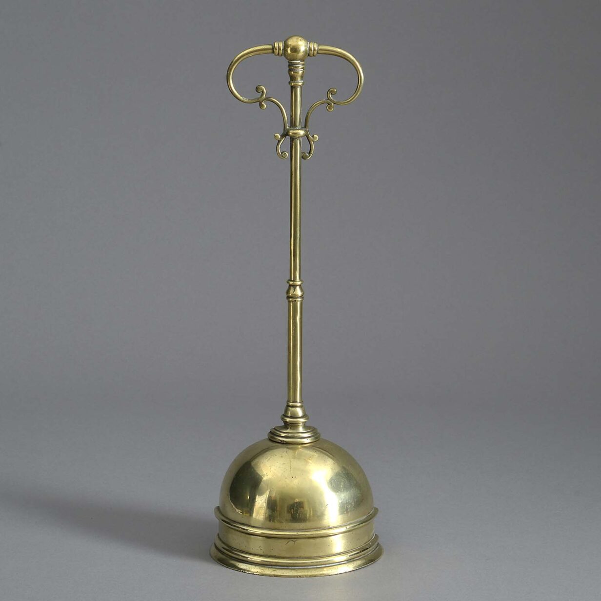 Victorian brass doorstop