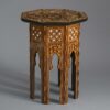 Antique inlaid moorish occasional table