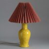 Mustard yellow vase lamp